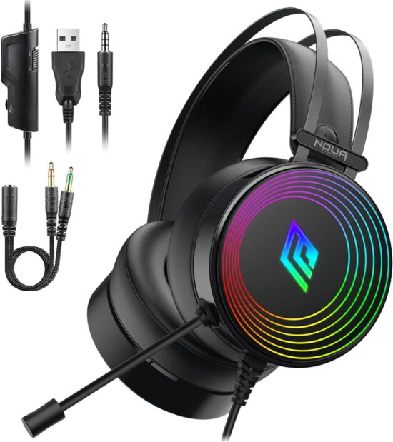 CUFFIE + MICROFONO NOUA CRUX GAMING - immagine 2